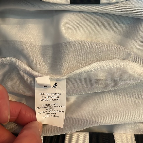 3 Piece Beetlejuice Halloween Costume, Black & White Stripes, Size Adult Small - Picture 11 of 12